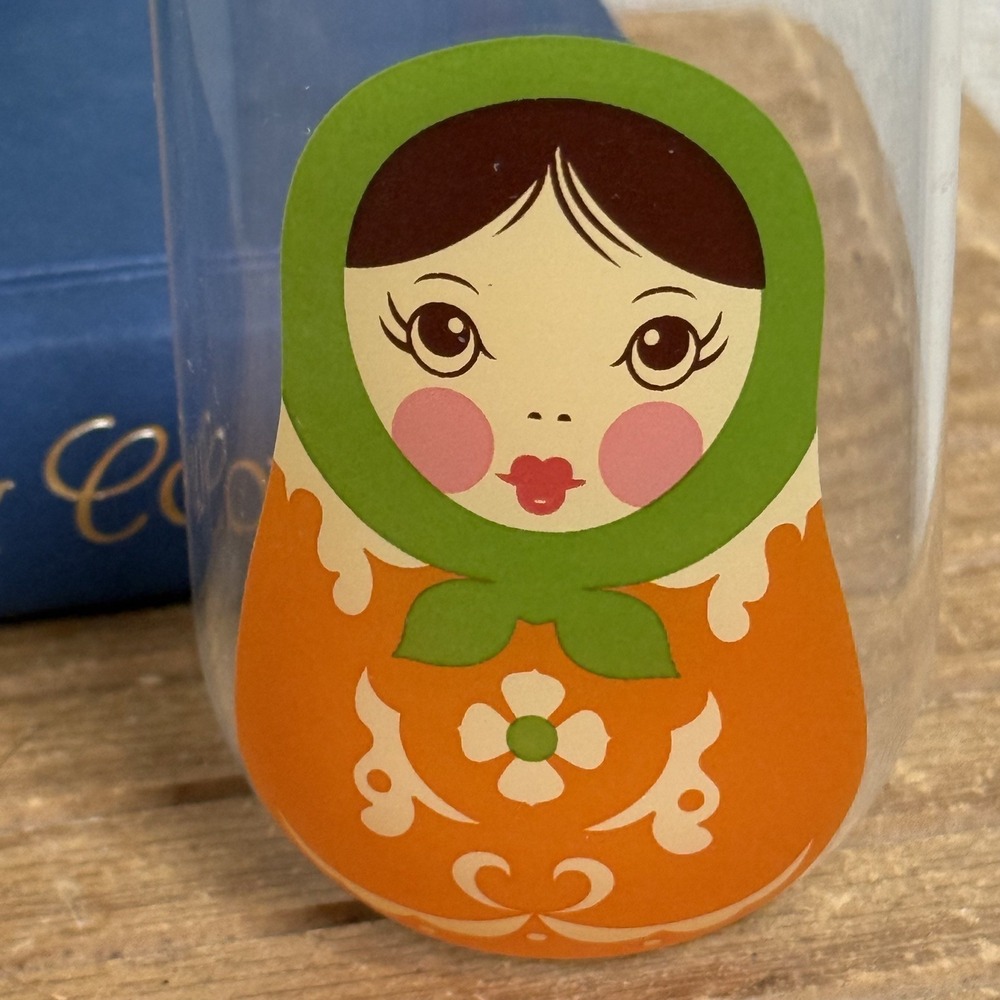 Genuine Fred Babushkups Russian Nesting Doll Glasses Set 3 Matryoshka Tumblers - Picture 6 of 7